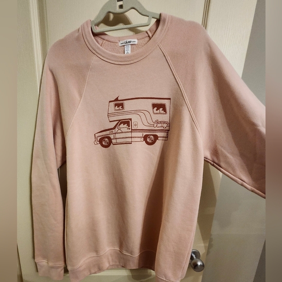 CAMP BRAND GOODS McNeilly Light Pink | Peach Crewneck Sweater. Size XL. - Picture 4 of 10